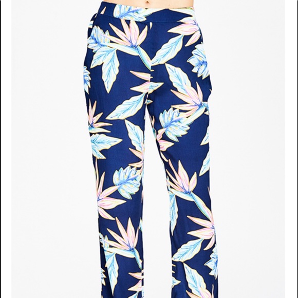 ARRIVEDNavy Blue High Waisted Wide Leg  - Picture 3 of 7